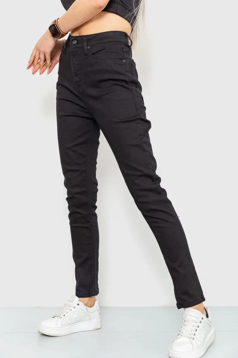 Джинси жіночі skinny, колір чорний, 186R0028 3