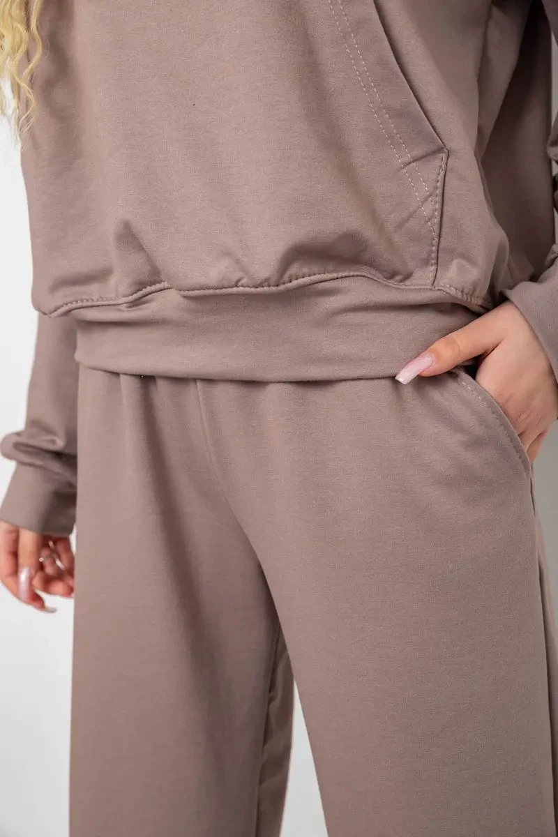 Спортивний костюм жіночий, колір мокко, 241R2001-11 5