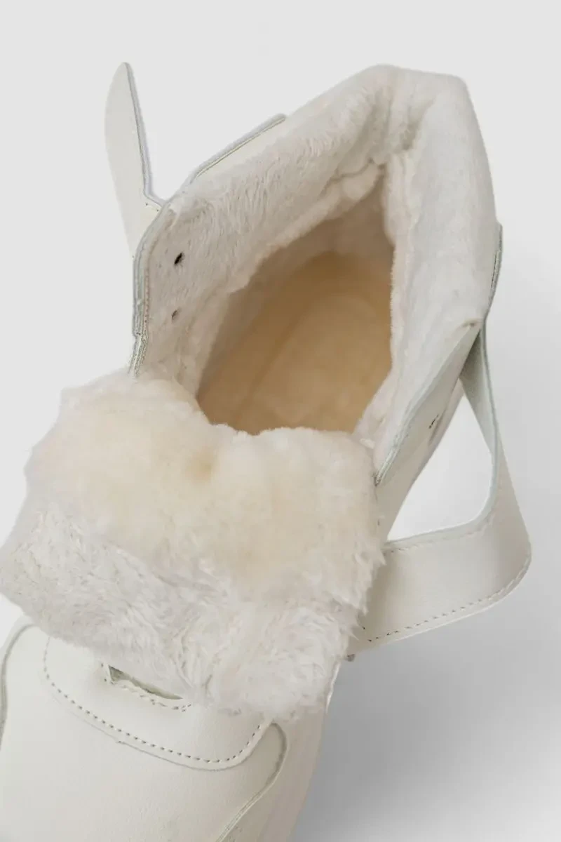 Кросівки жіночі зимові на хутрі, колір білий, 248RAM04 6