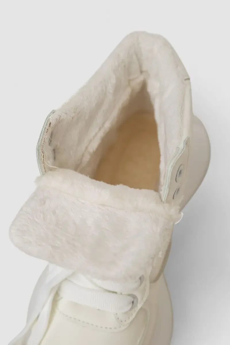 Кросівки жіночі зимові на хутрі, колір білий, 248RXM19 6