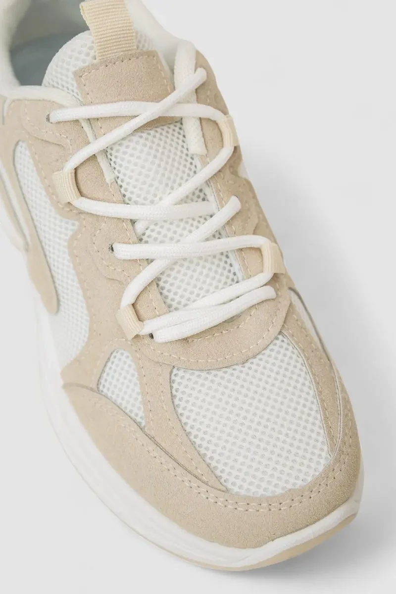 Кросівки жіночі, колір біло-бежевий, 248RN90-20 2