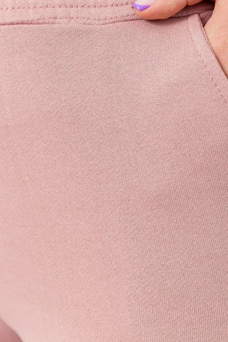 Спорт штани жіночі демісезонні, колір пудровий, 226R027 5