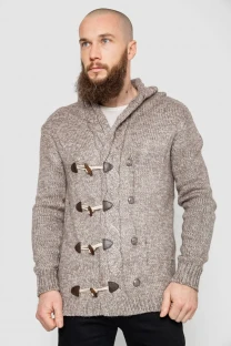 Кофта чоловіча на ґудзиках, колір бежевий, 214R10640