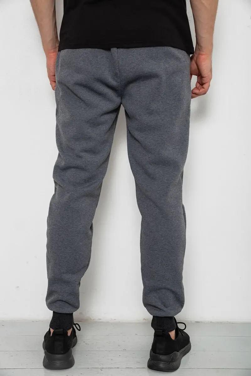 Спортивні чоловічі штани на флісі, колір сірий, 238R56910-5 4