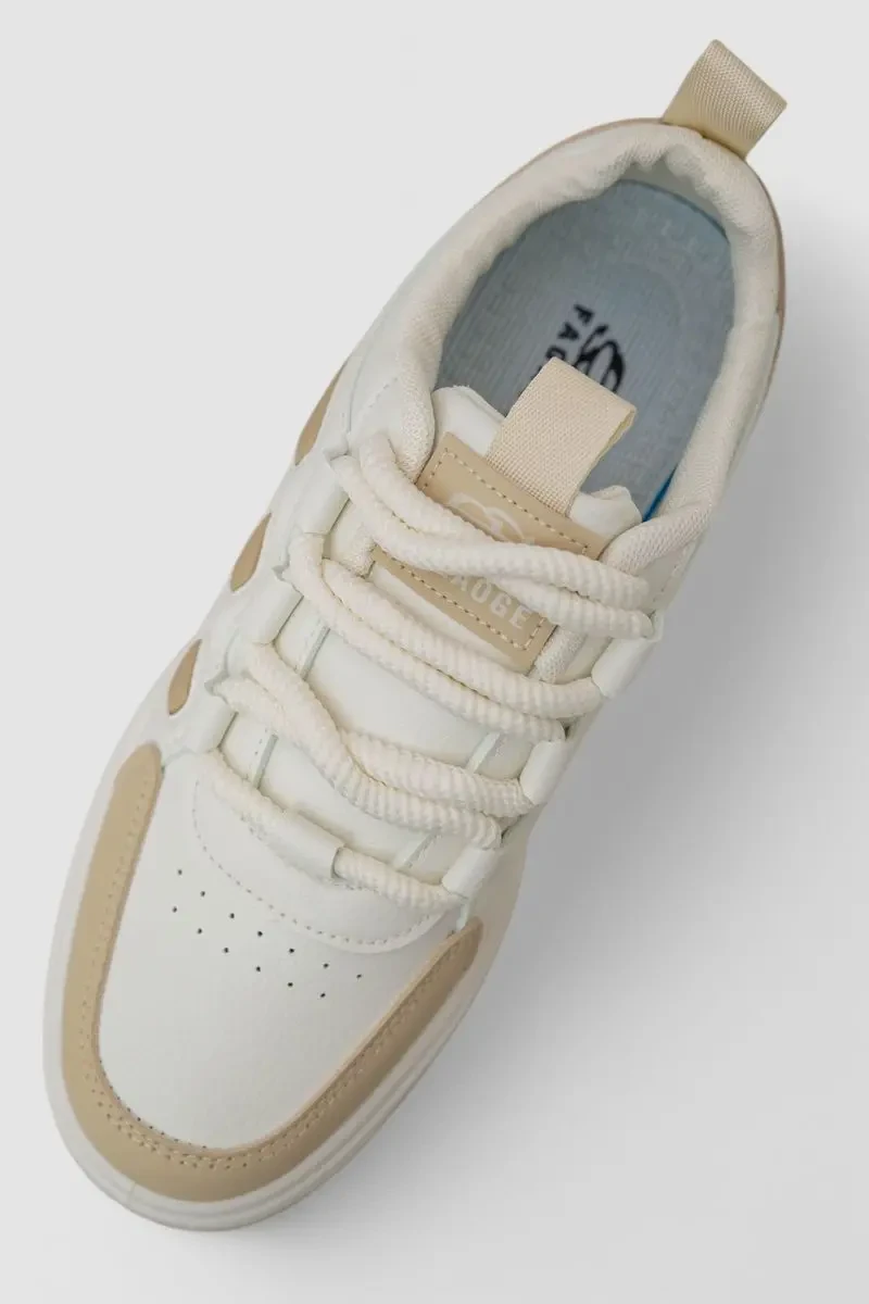 Кросівки чоловічі демісезонні, колір біло-бежевий, 243RHK106 2