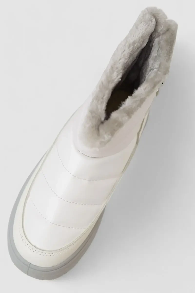 Дутики жіночі зимові на хутрі, колір біло-сірий, 248RAM018 2