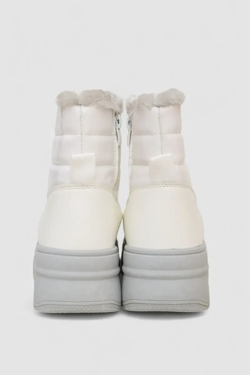 Дутики жіночі зимові на хутрі, колір біло-сірий, 248RAM018 4