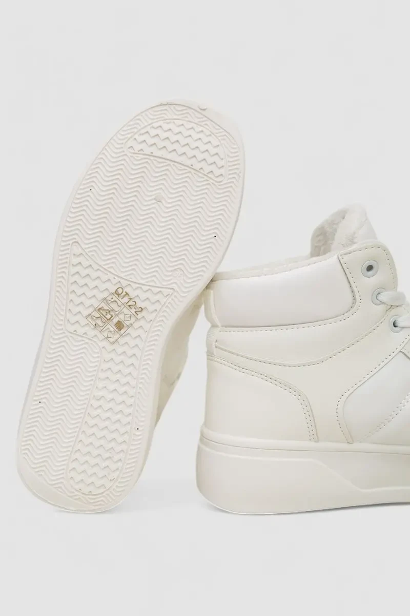 Кросівки жіночі зимові на хутрі, колір білий, 248RQT12 7