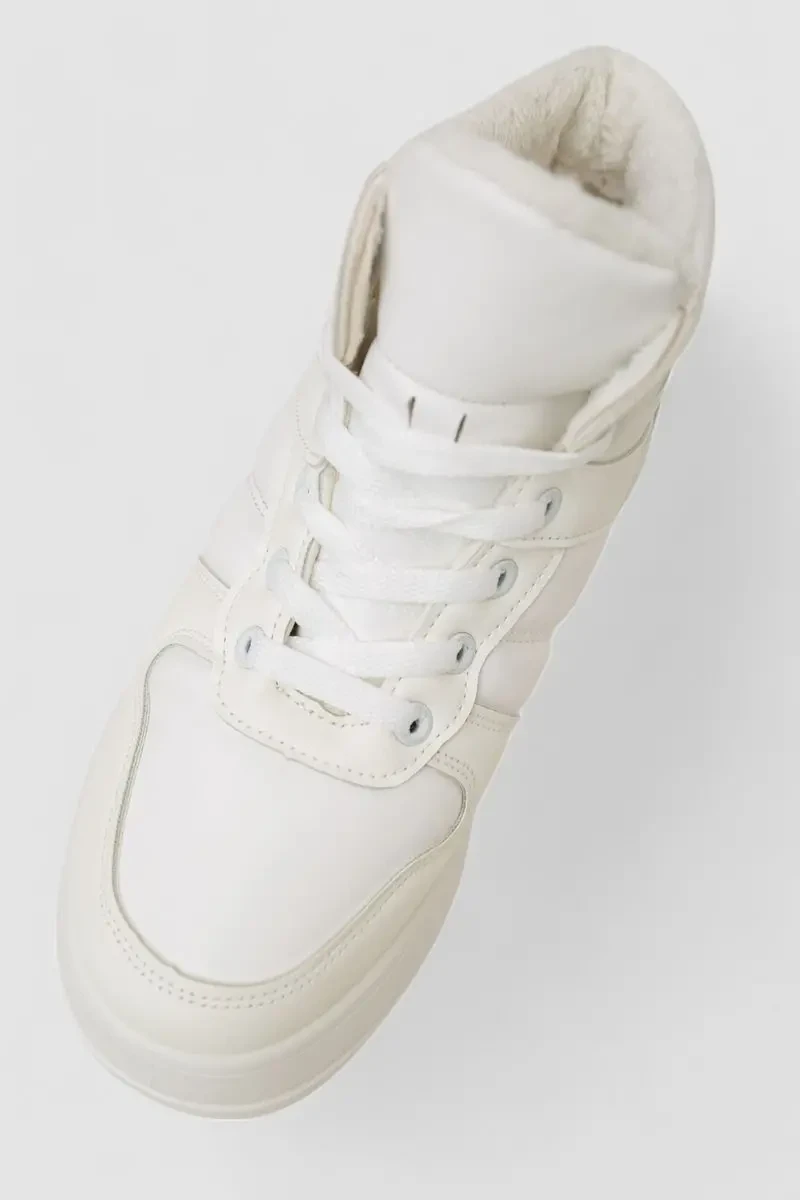 Кросівки жіночі зимові на хутрі, колір білий, 248RQT12 2