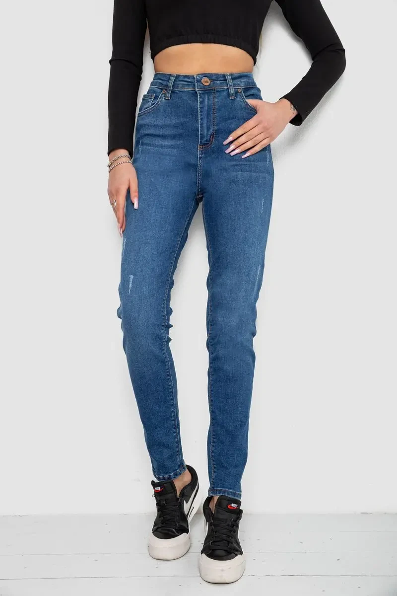 Джинси жіночі, колір синій, 244R20500