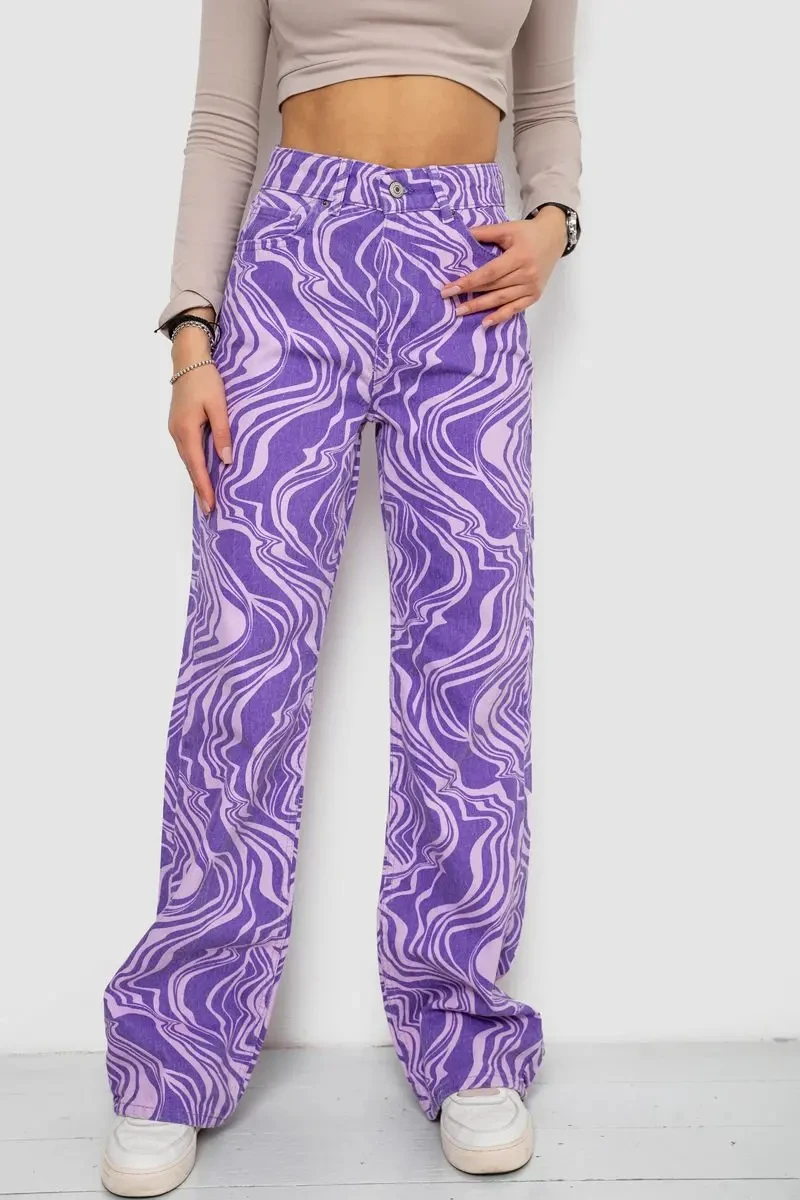 Джинси жіночі, колір бузковий, 250R1145