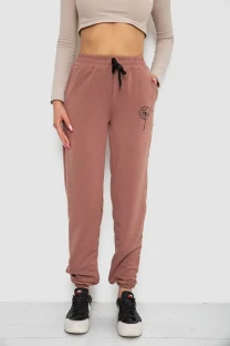 Спортивні штани жіночі, колір темно-бежевий, 238R121