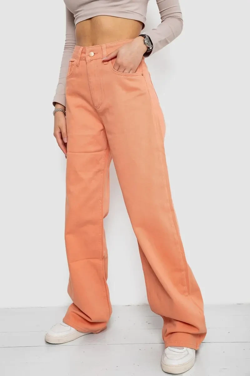 Джинси жіночі, колір персиковий, 250R1119 3