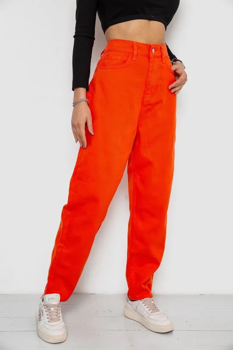 Джинси жіночі MOM, колір помаранчевий, 250R1120 3