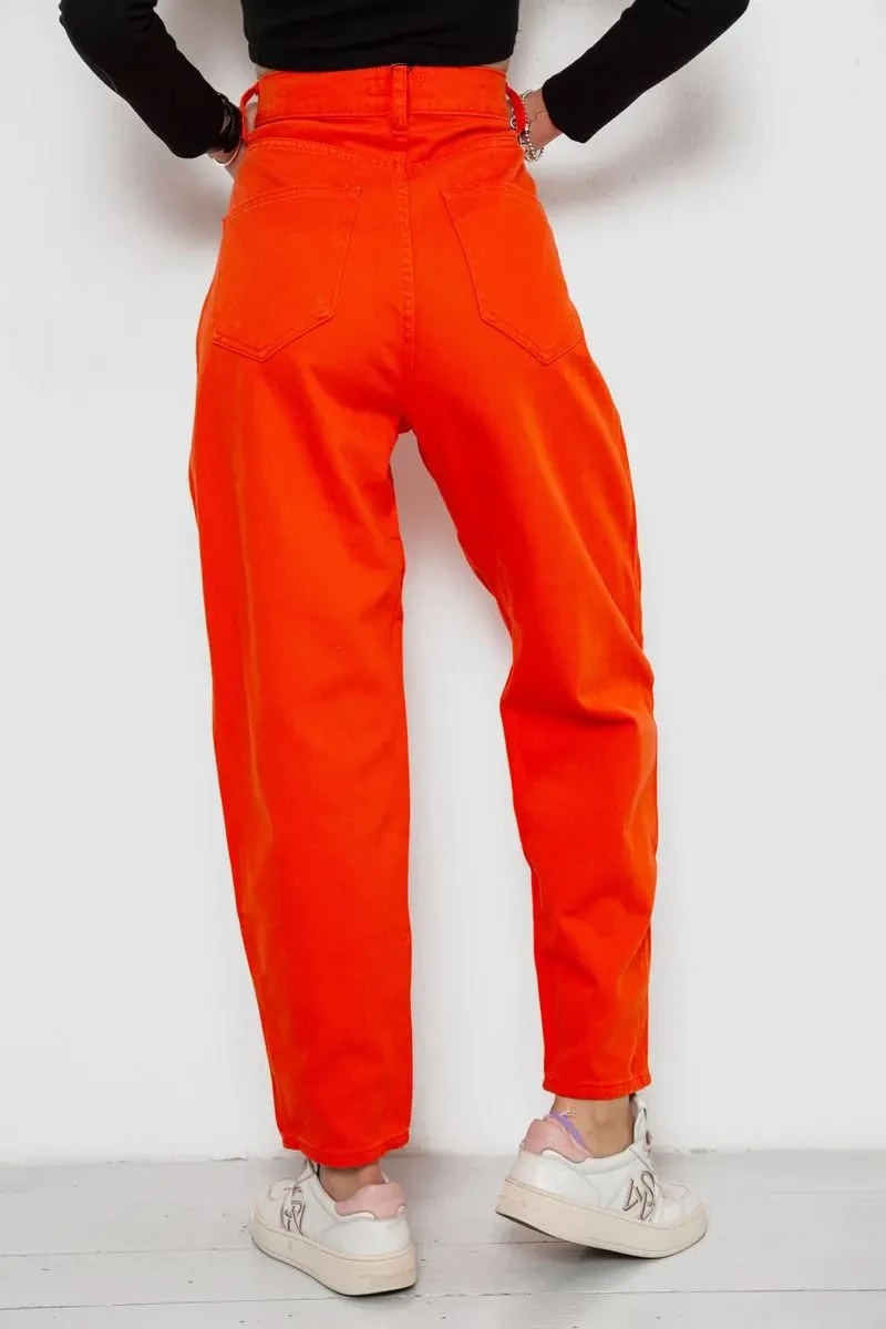 Джинси жіночі MOM, колір помаранчевий, 250R1120 4