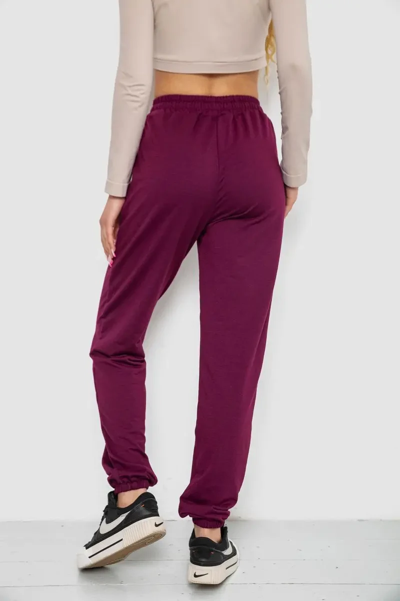 Спортивні штани жіночі, колір сливовий, 238R121 4