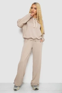 Спортивний костюм жіночий, колір бежевий, 241R2001-11