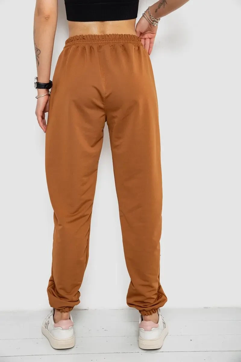Спортивні штани жіночі, колір коричневий, 238R347-1 4