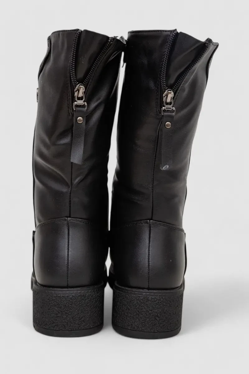 Чоботи жіночі зимові на хутрі, колір чорний, 243RY206 4