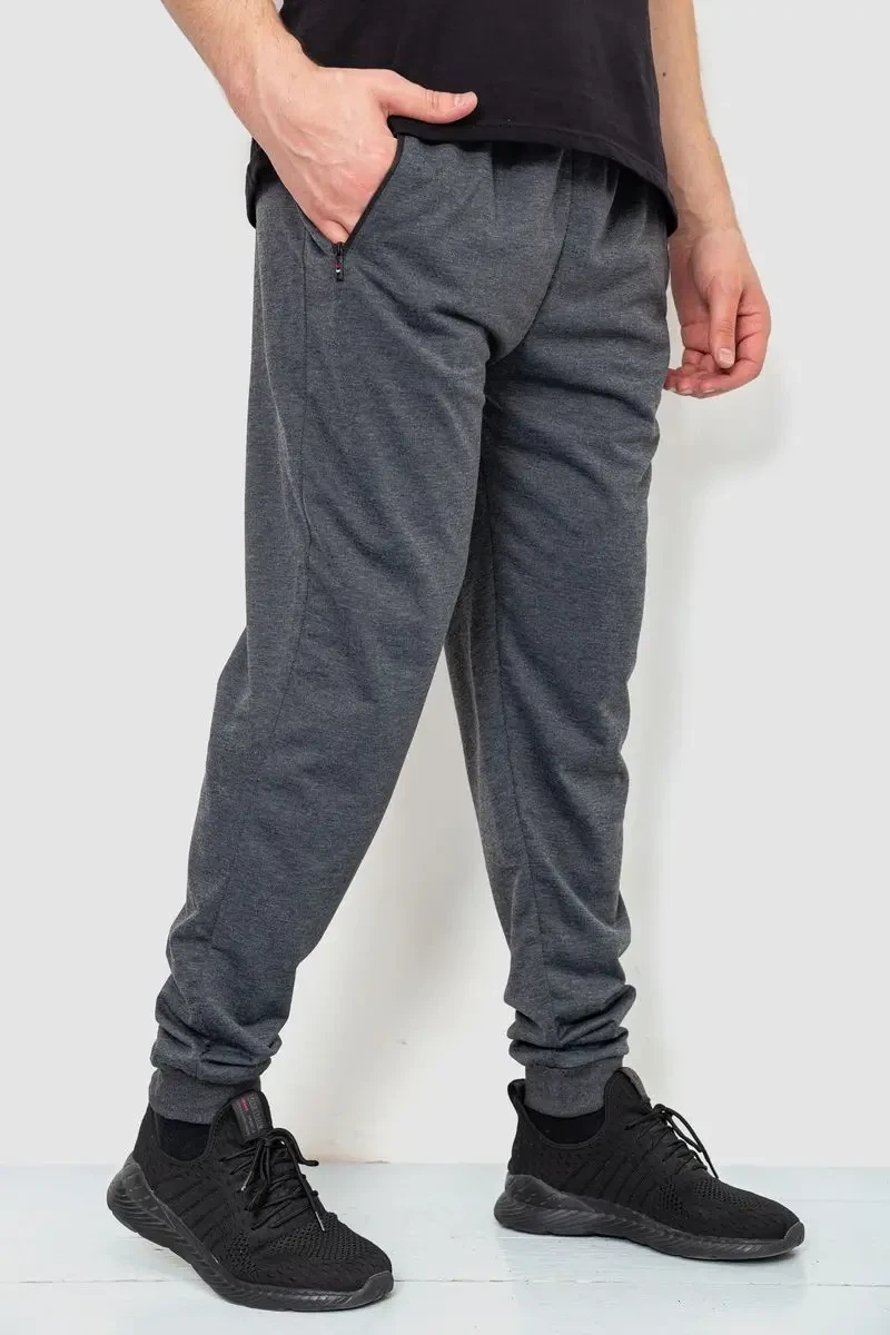 Спорт штани чоловічі, колір темно-сірий, 244R4779 3