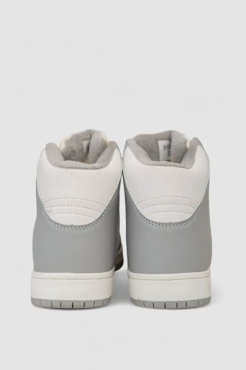 Кросівки жіночі зимові на хутрі, колір біло-сірий, 248RH1060 4