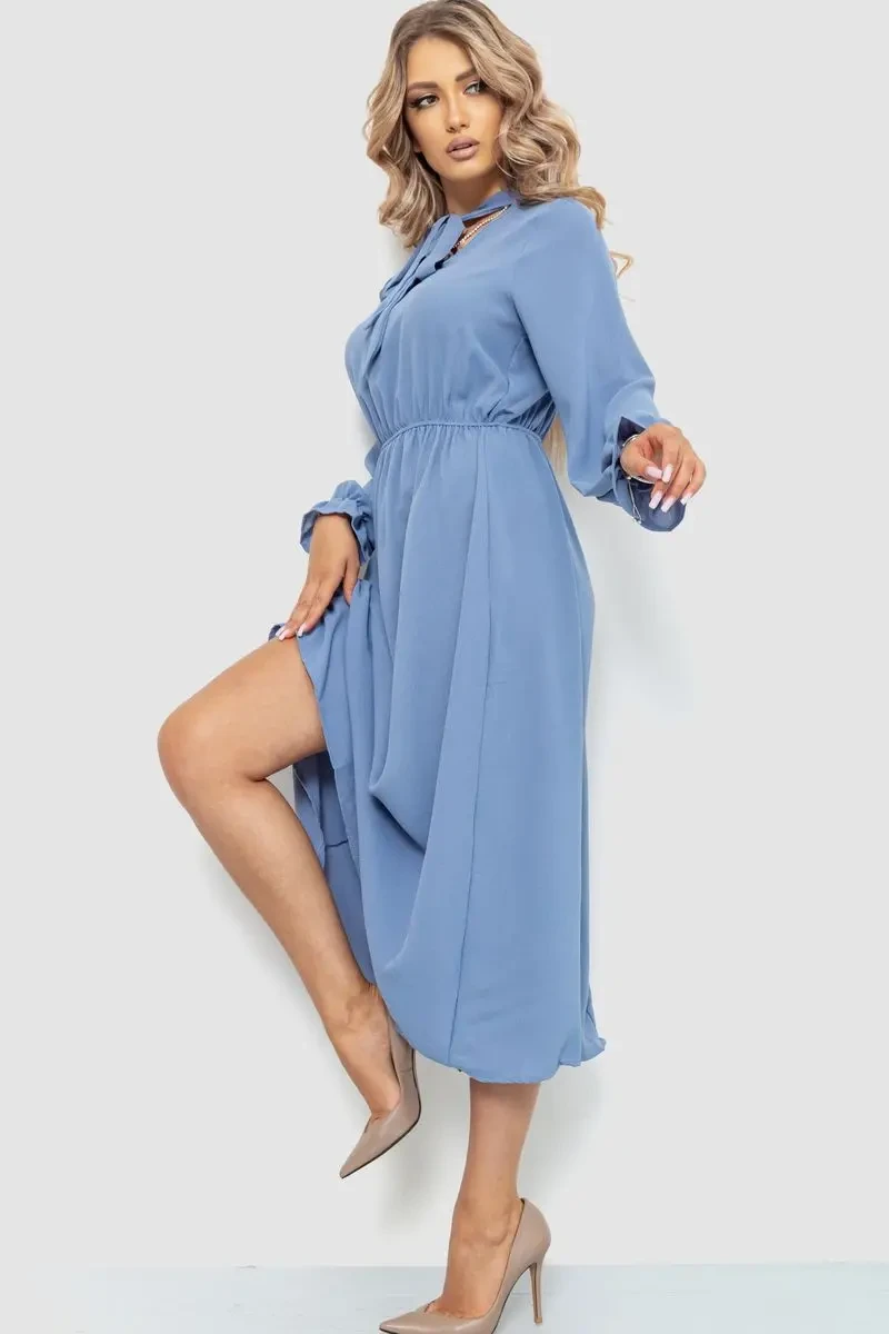 Ошатне плаття, колір джинс, 204R601 3