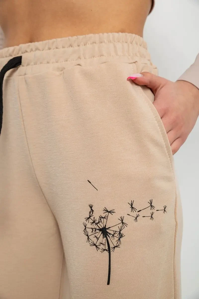 Спортивні штани жіночі, колір бежевий, 238R121 5