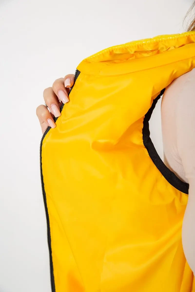 Жилетка жіноча дута, колір жовтий, 102R380 5