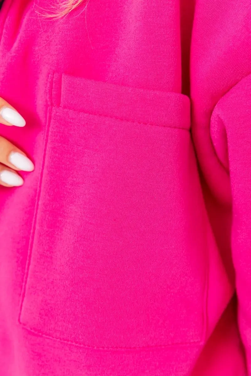 Спорт костюм жіночий на флісі, колір рожевий, 102R402 5