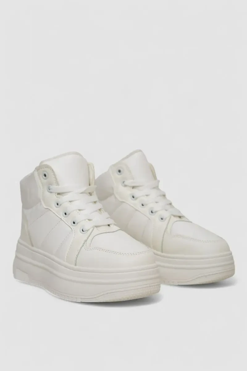 Кросівки жіночі зимові на хутрі, колір білий, 248RAM013 3