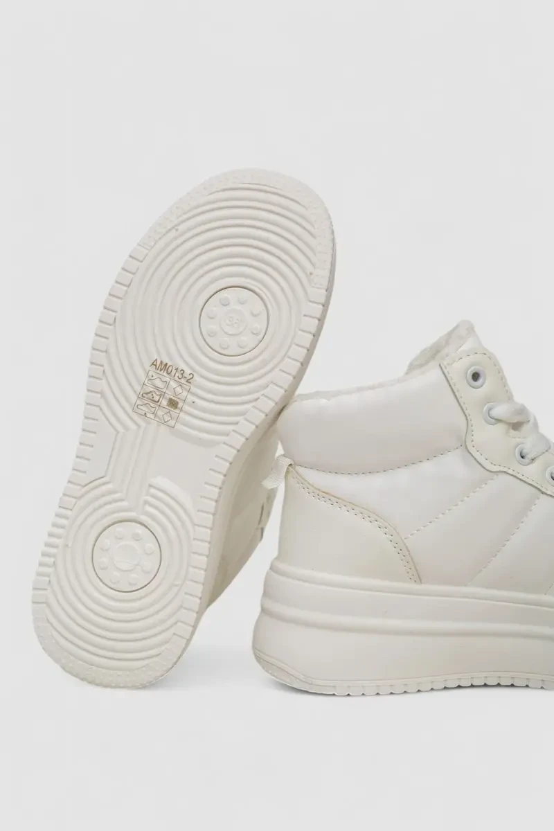 Кросівки жіночі зимові на хутрі, колір білий, 248RAM013 7