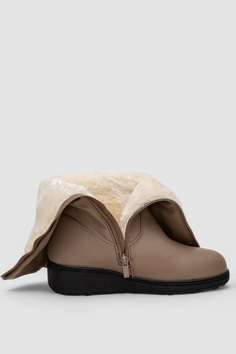 Чоботи жіночі зимові на хутрі, колір бежевий, 243RY202 5