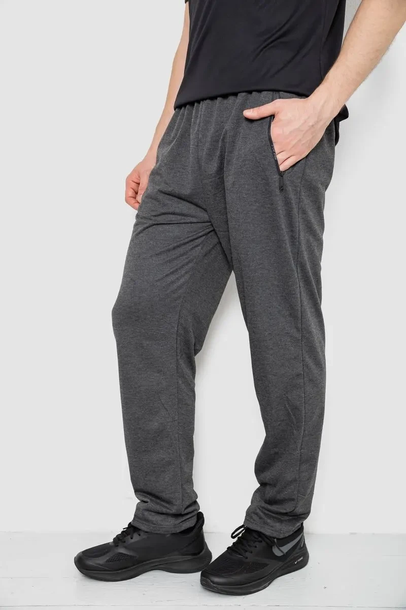 Спорт штани чоловічі, колір темно-сірий, 244R401 3