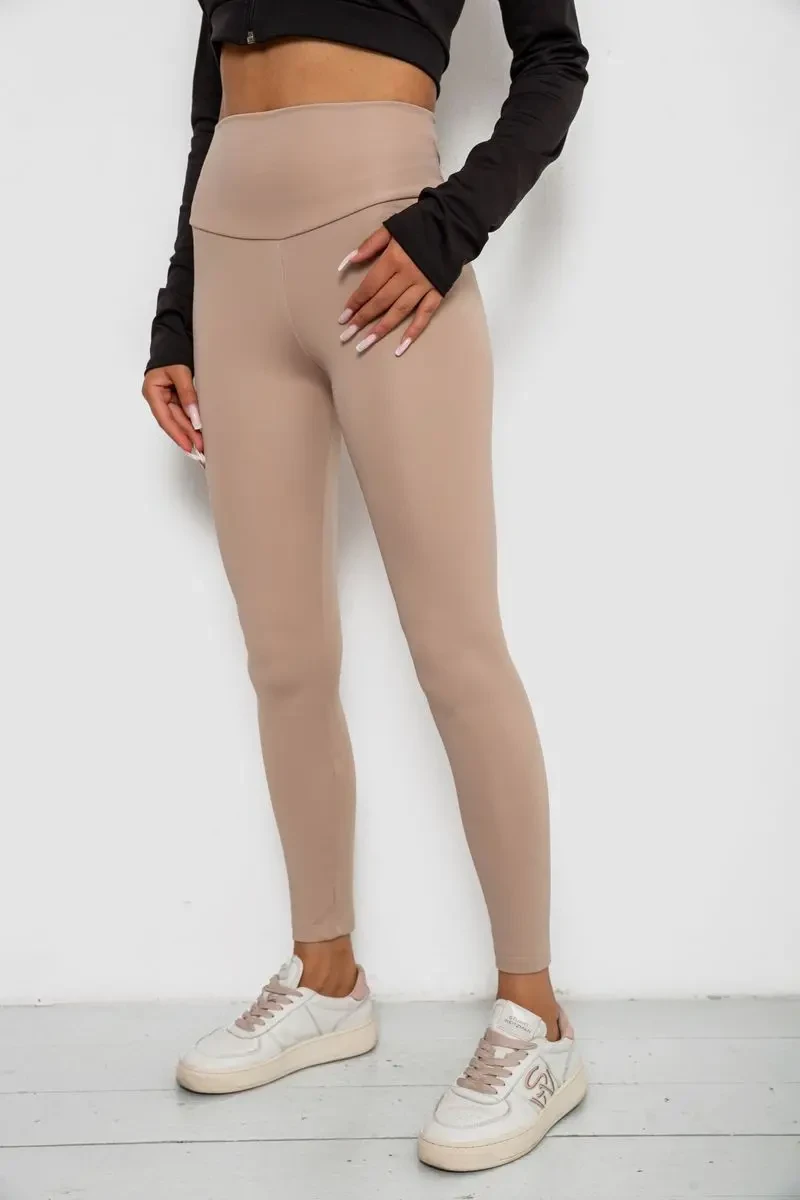 Лосини однотонні, колір бежевий, 238R57308 3