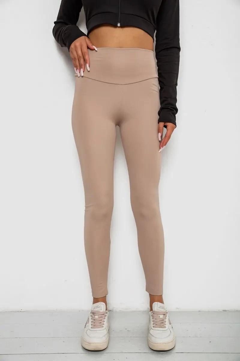 Лосини однотонні, колір бежевий, 238R57308