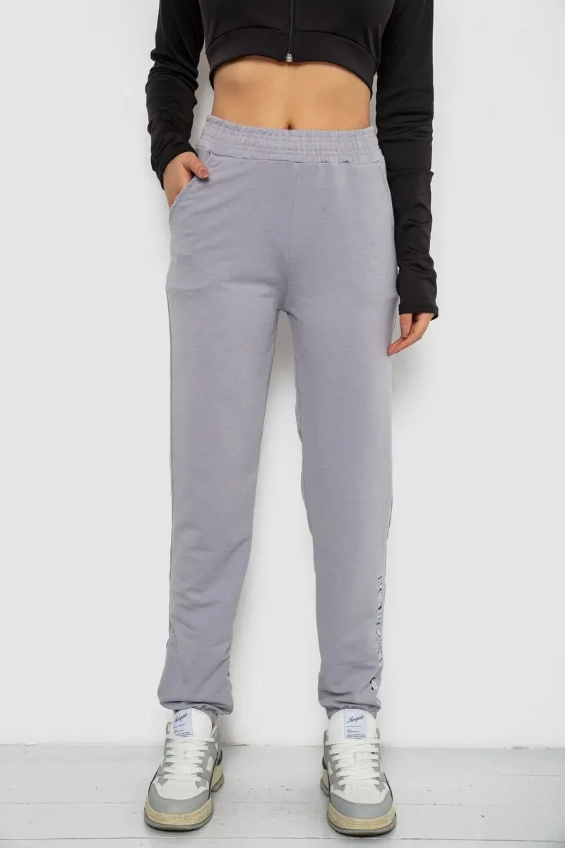 Спортивні штани жіночі, колір сірий, 238R57673