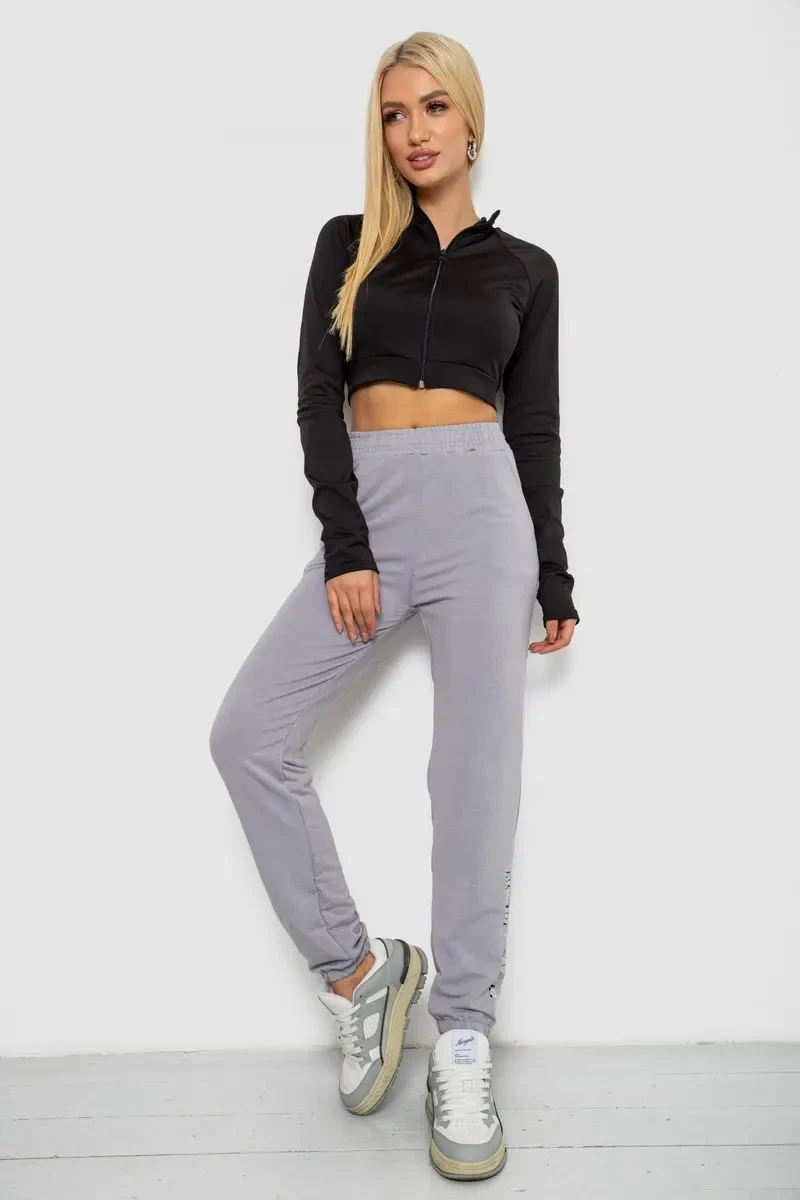 Спортивні штани жіночі, колір сірий, 238R57673 2