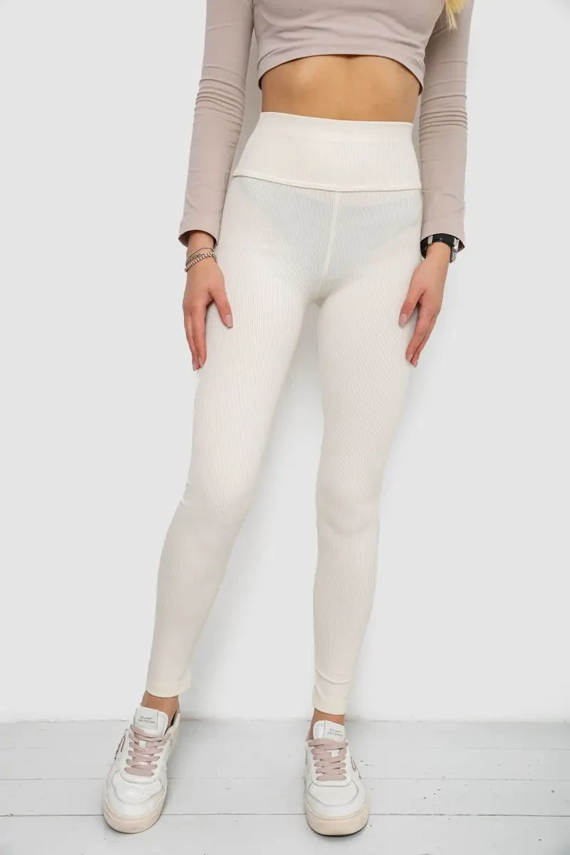 Лосини в рубчик, колір молочний, 238R58202 2