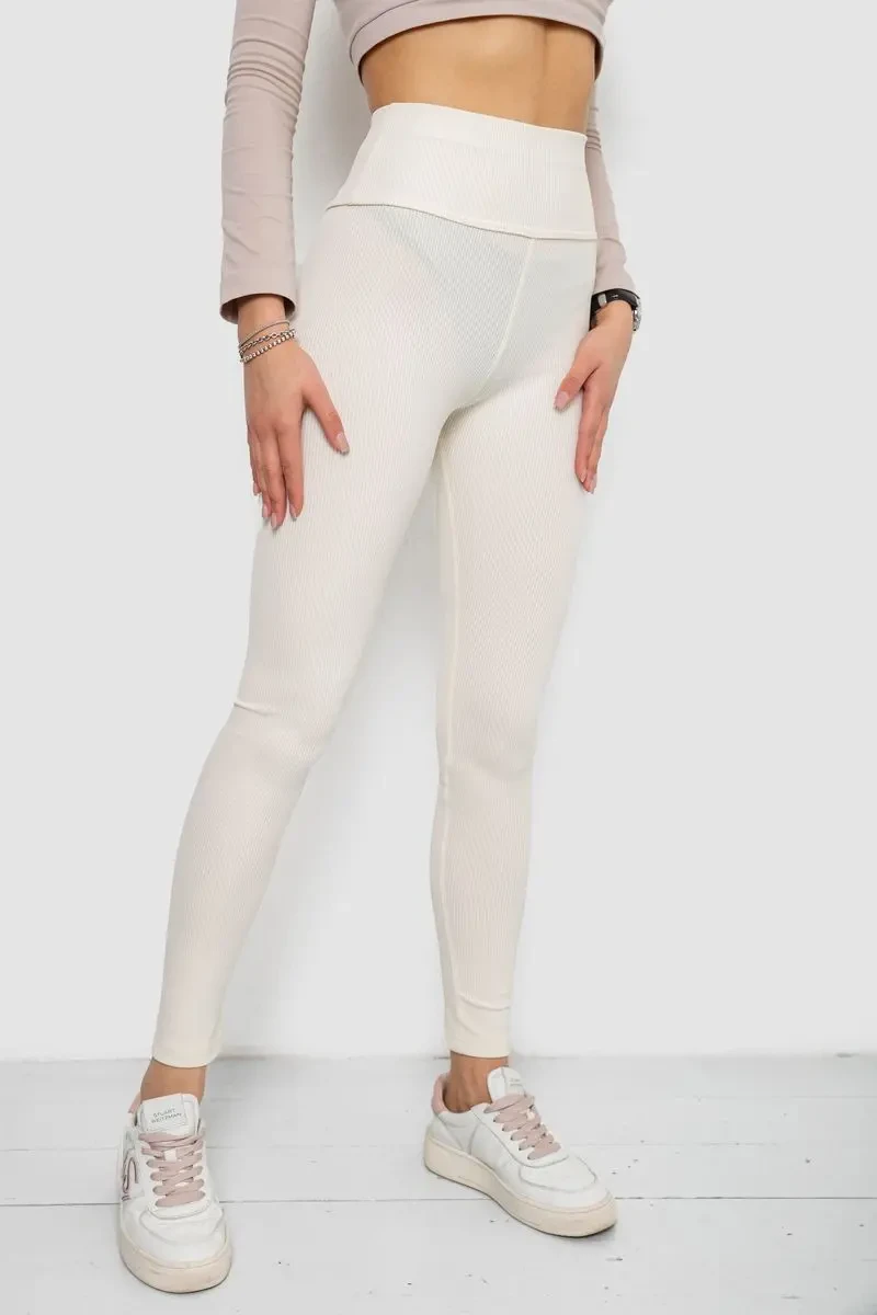 Лосини в рубчик, колір молочний, 238R58202 3