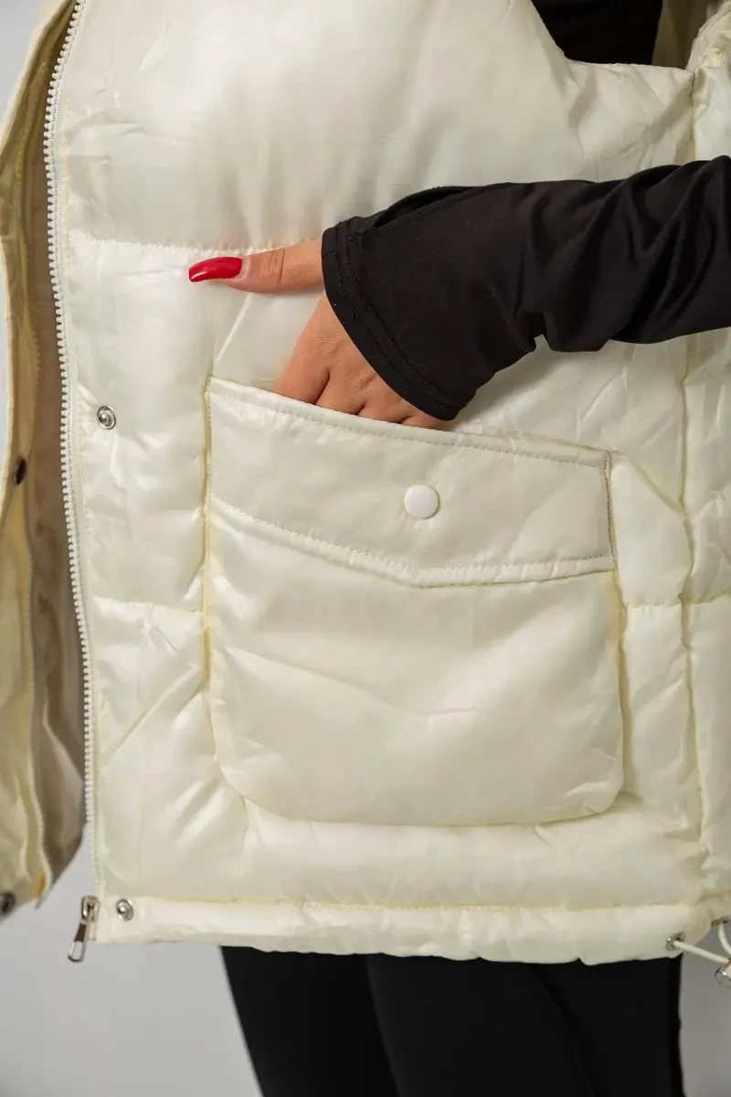 Жилет жіночий, колір кремовий, 244R533-1 5