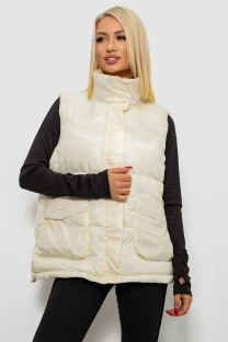 Жилет жіночий, колір кремовий, 244R533-1