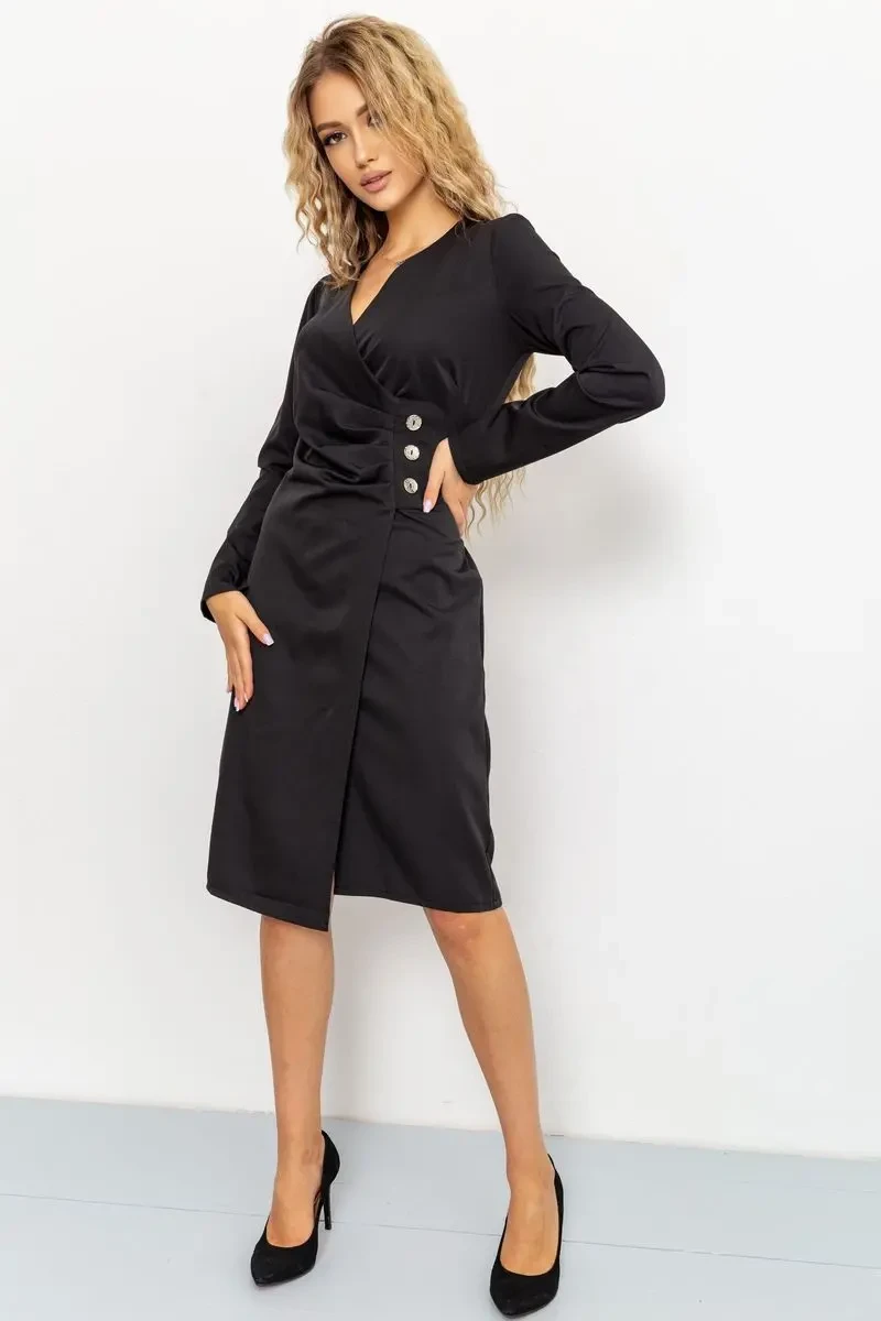 Сукня, колір чорний, 176R1050 2