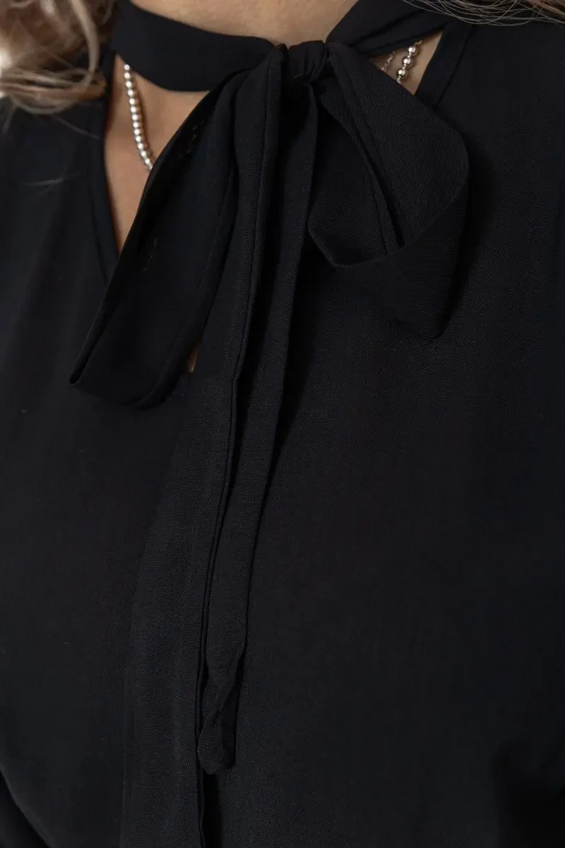 Ошатне плаття, колір чорний, 204R601 5