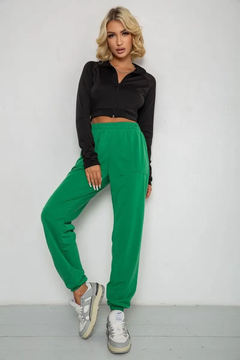 Спортивні штани жіночі, колір зелений, 238R347-1 2