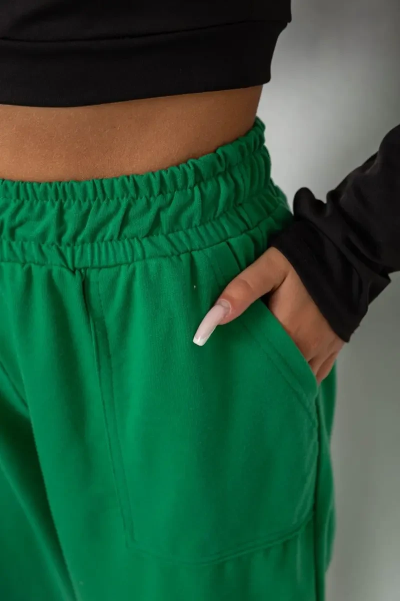 Спортивні штани жіночі, колір зелений, 238R347-1 5