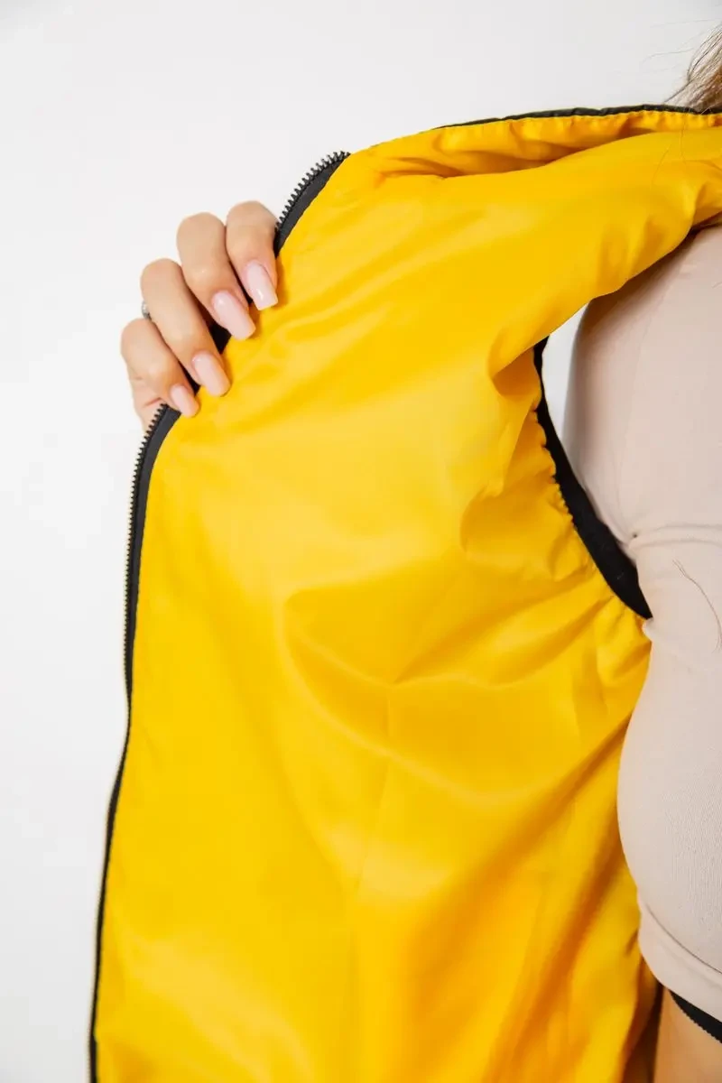 Жилетка жіноча дута, колір чорний, 102R380 5