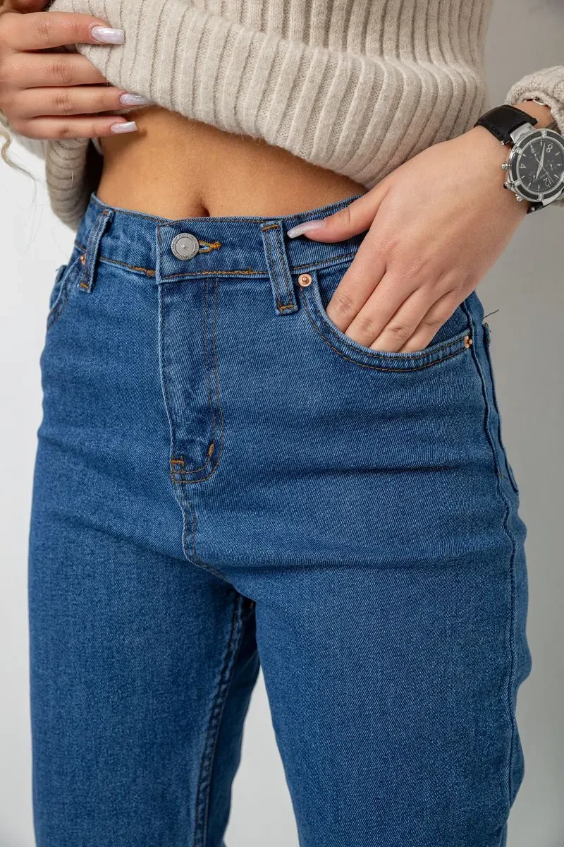 Джинси жіночі, колір темно-синій, 244R163-449 5