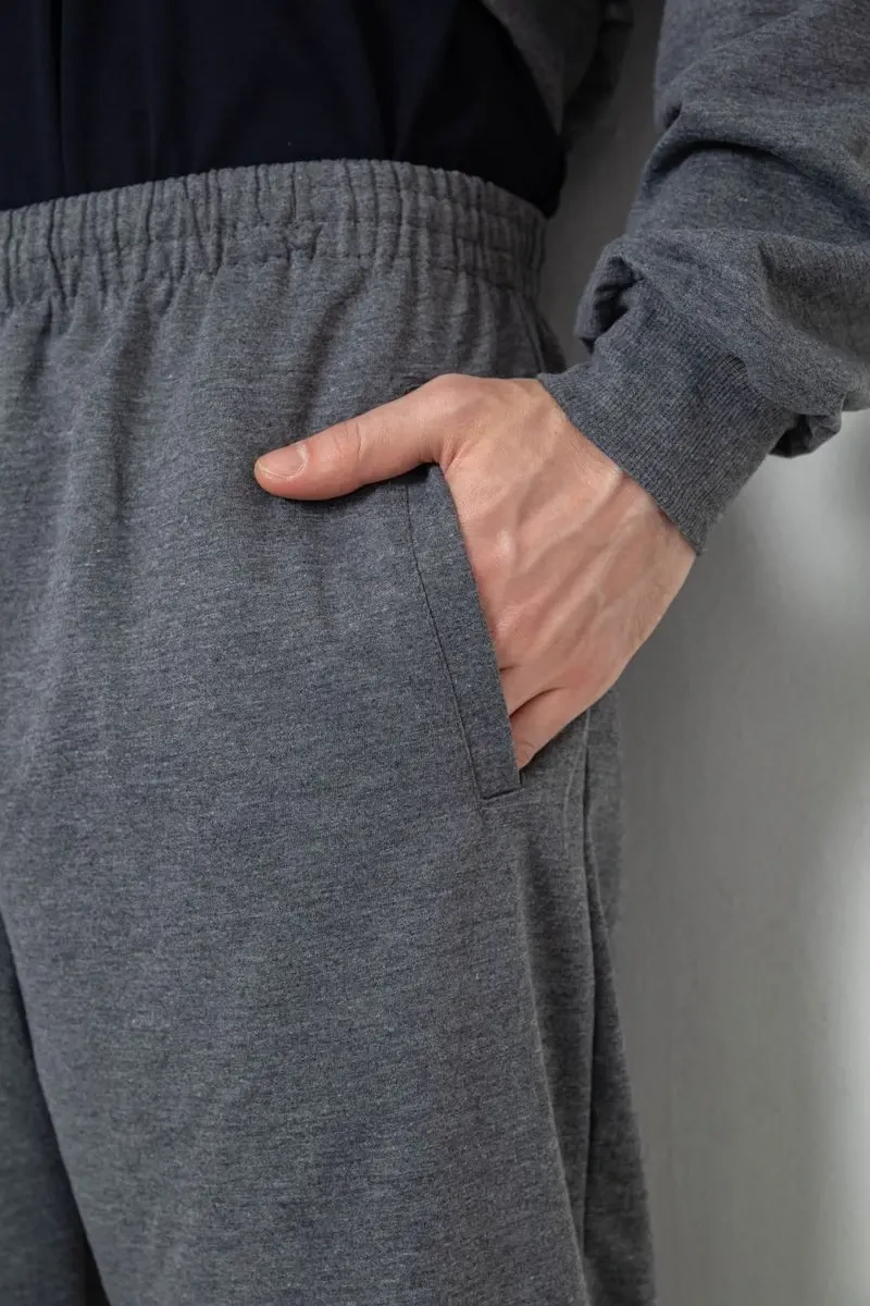 Спортивний костюм чоловічий, колір чорно-сірий, 244R9147 6