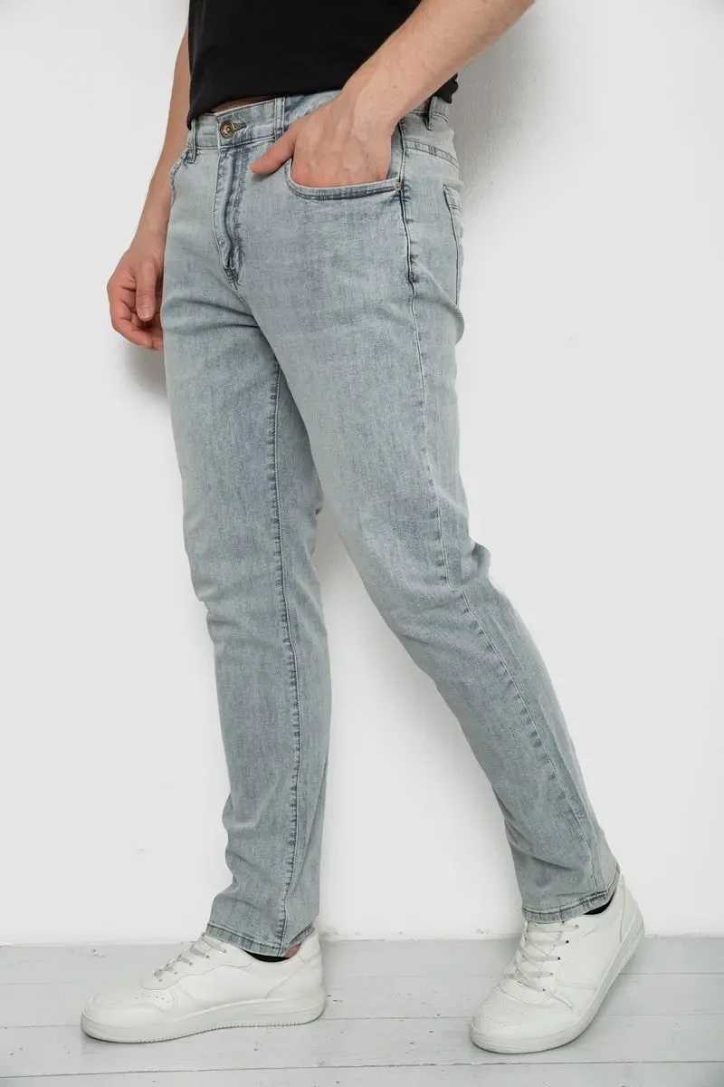 Джинси чоловічі прямі, колір сірий, 244R091220-1 3