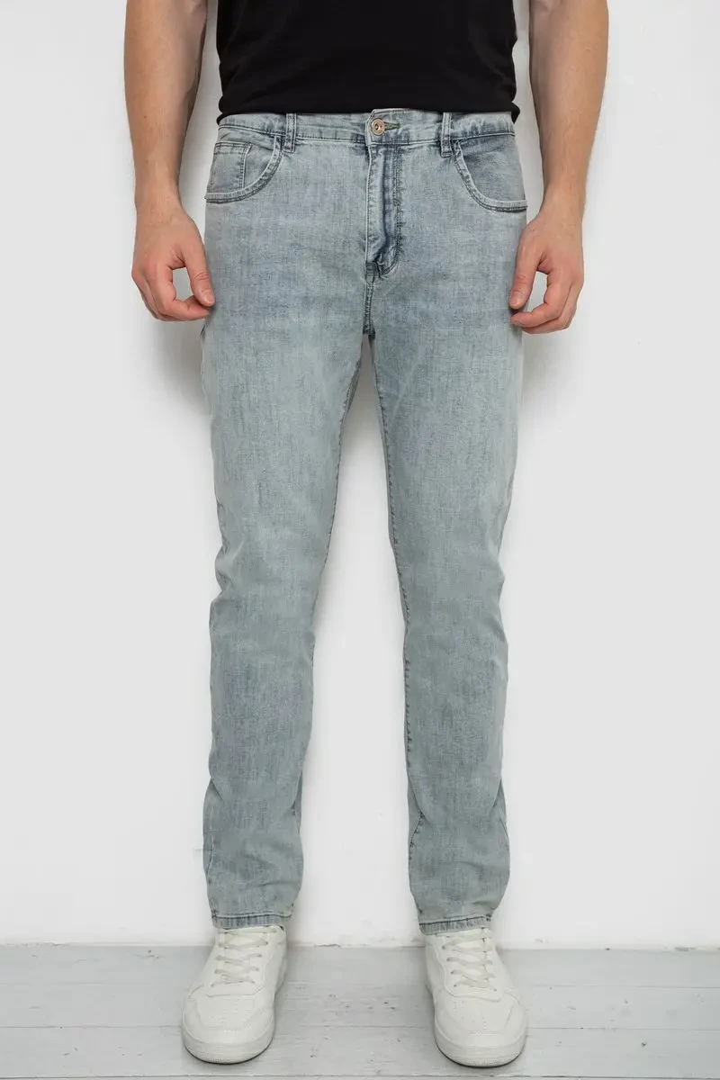 Джинси чоловічі прямі, колір сірий, 244R091220-1